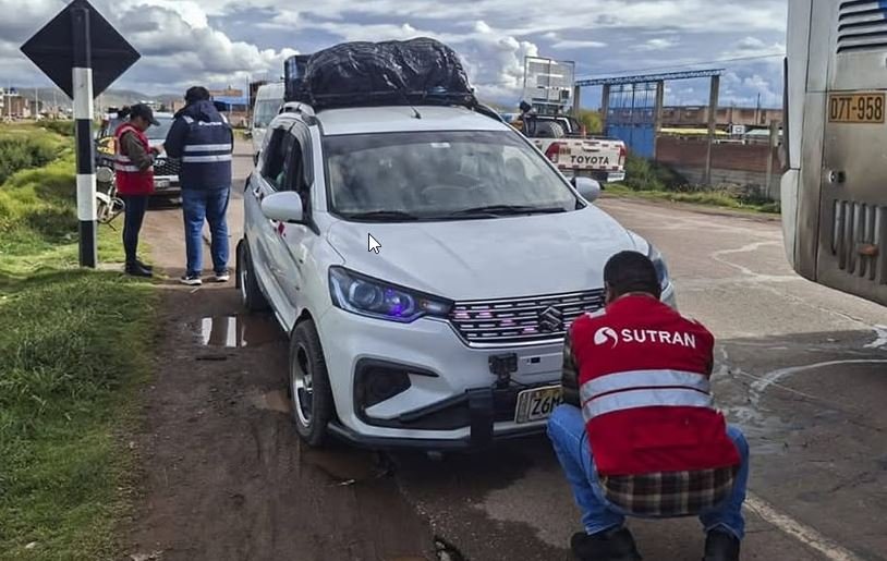 Puno | SUTRAN registra 132 Infracciones por transporte informal en lo que va del año